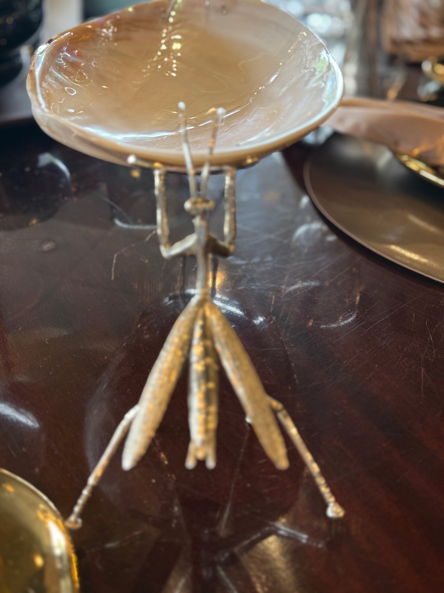 Praying Mantis Shell Dish
