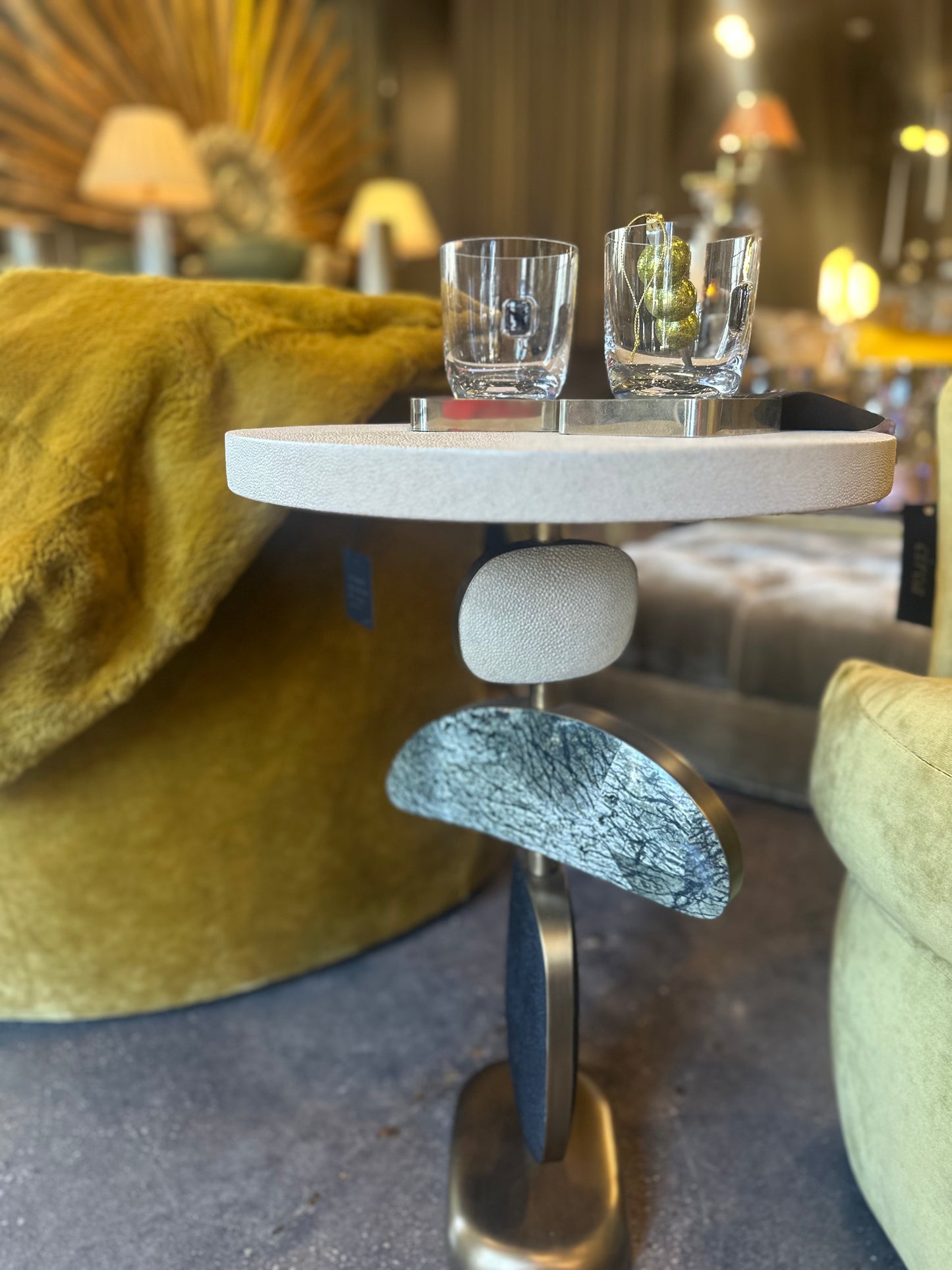 Kifu Stone Side Table