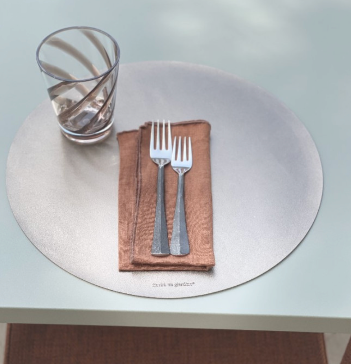 Italian Vinyl Placemats - Brassy Leather