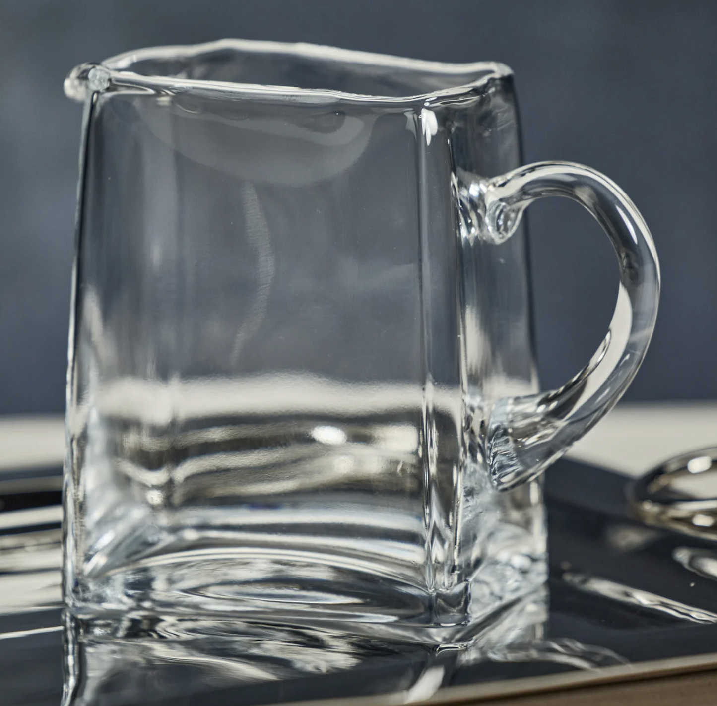 Beaufort Blown Glass Scissor Cut Pitcher