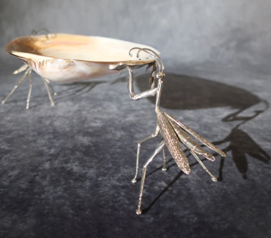 Praying Mantis Shell Dish