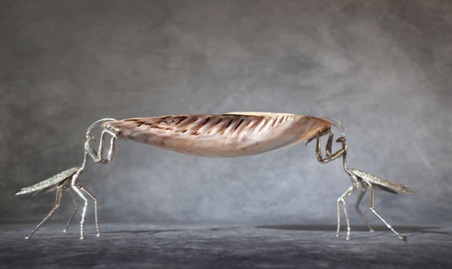 Praying Mantis Shell Dish