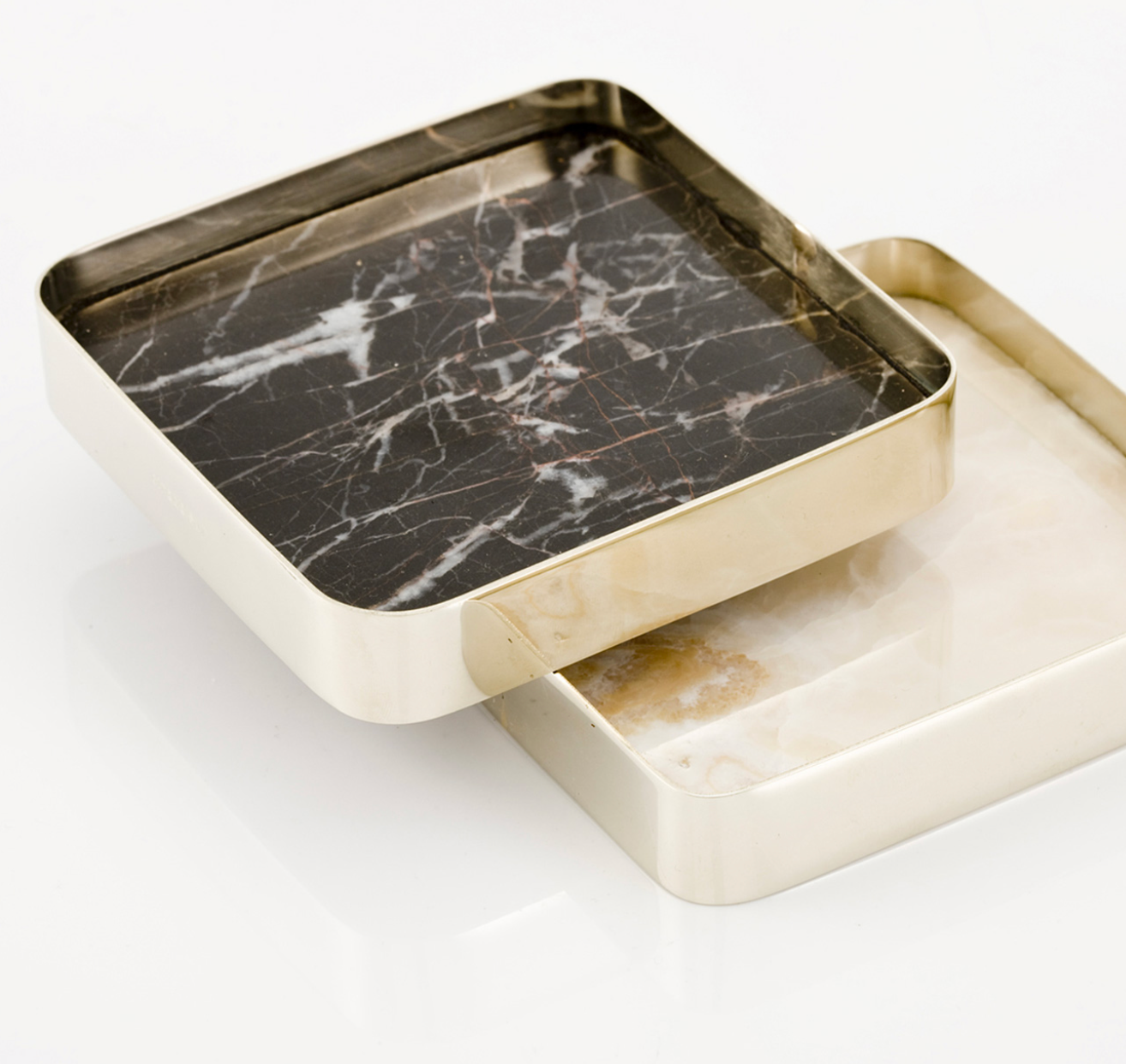 Onyx and Alpaca Metal Coasters