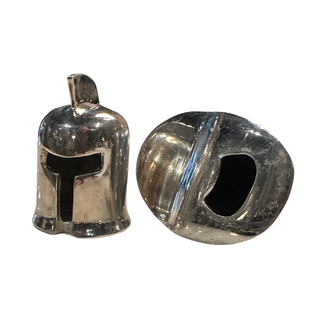 Antique Silver Spartan Bottle Opener