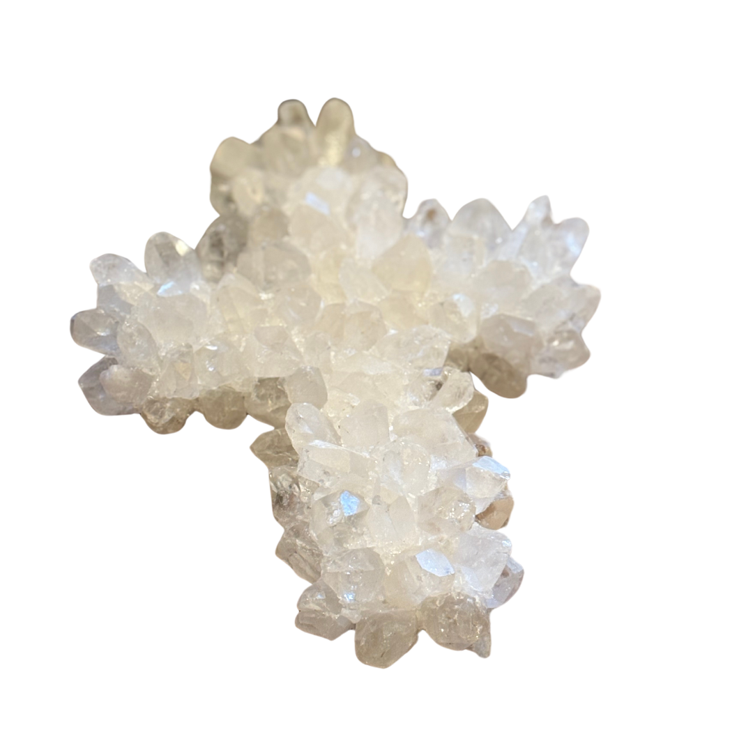 Small White Crystal Cross