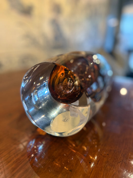 Glass Pillow Stem Vase