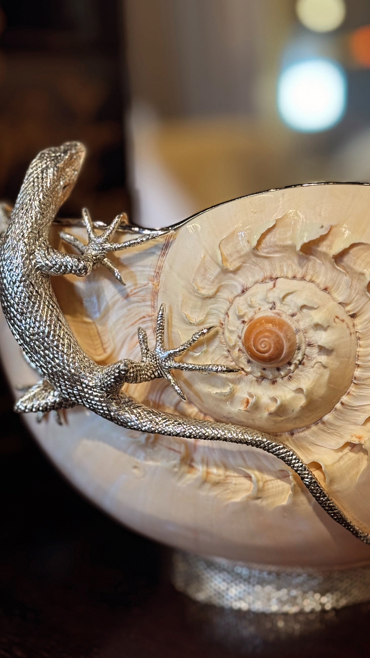 Sea Shell with Lizards
