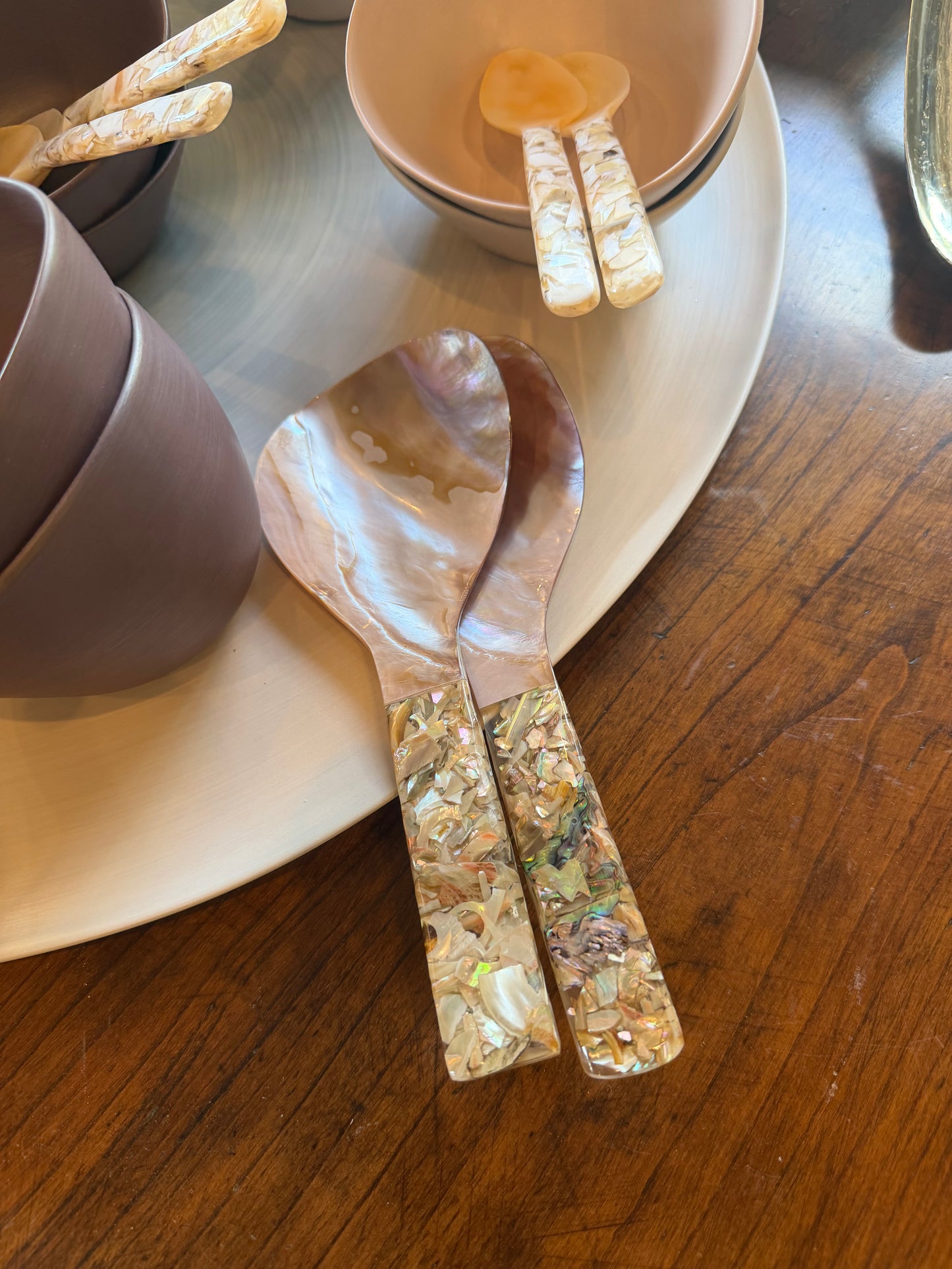 Mother of Pearl Serving Pieces