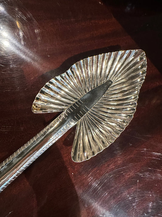 Silver Palm Frond Serving Spoon