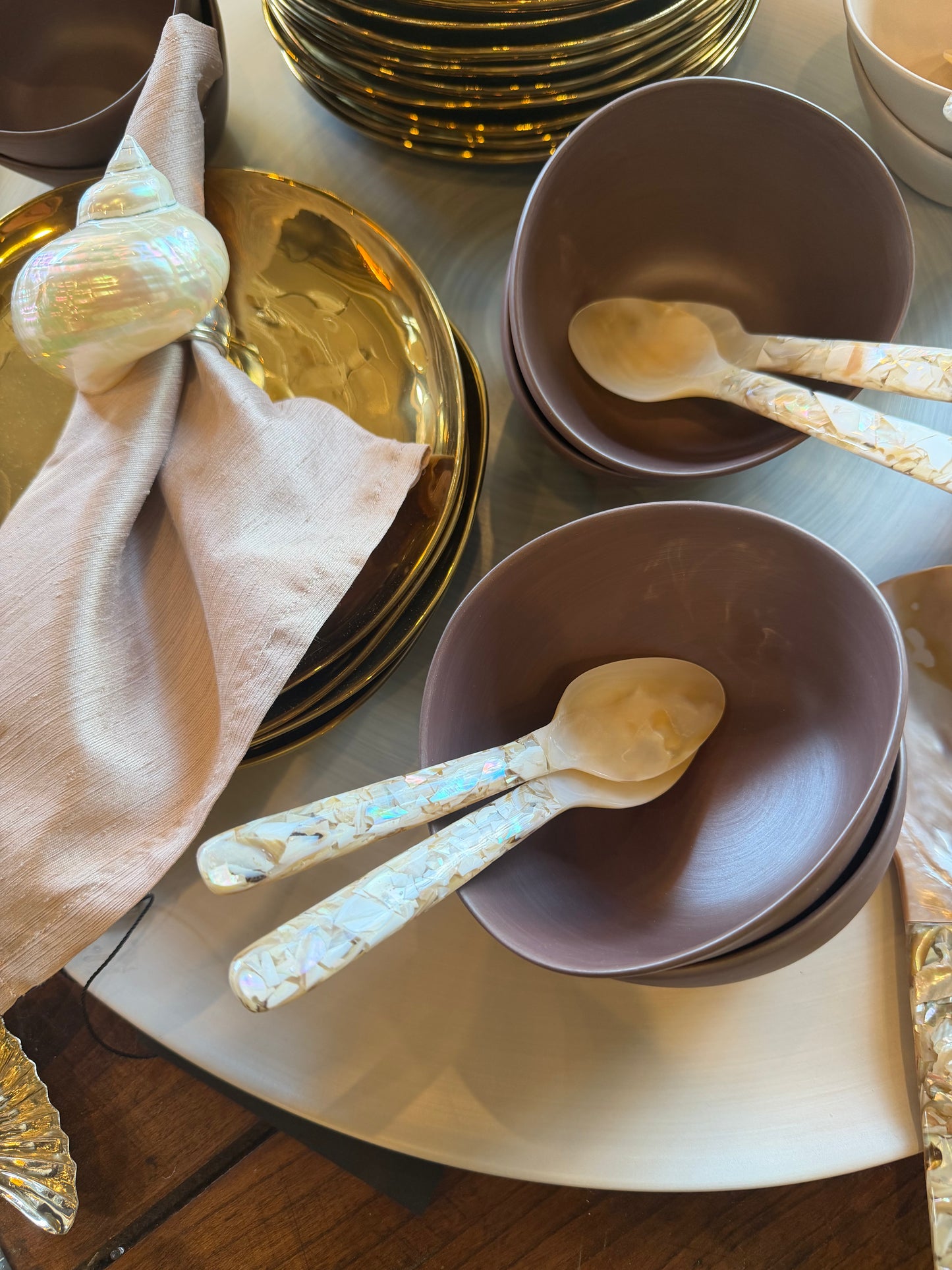 Mother of Pearl Spoons
