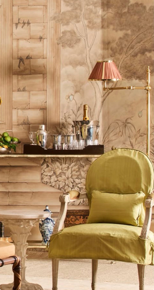 Parisian Brass Floor Lamp