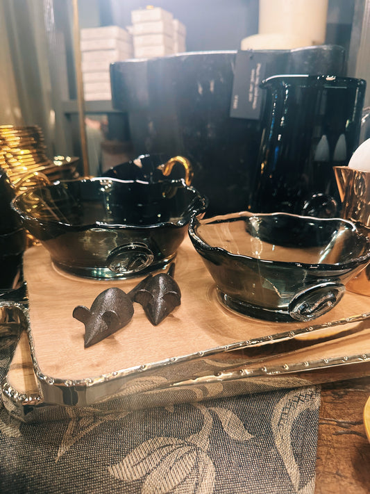 Grey Glass Dishes