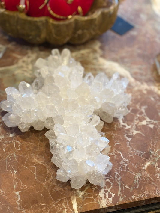 Small White Crystal Cross
