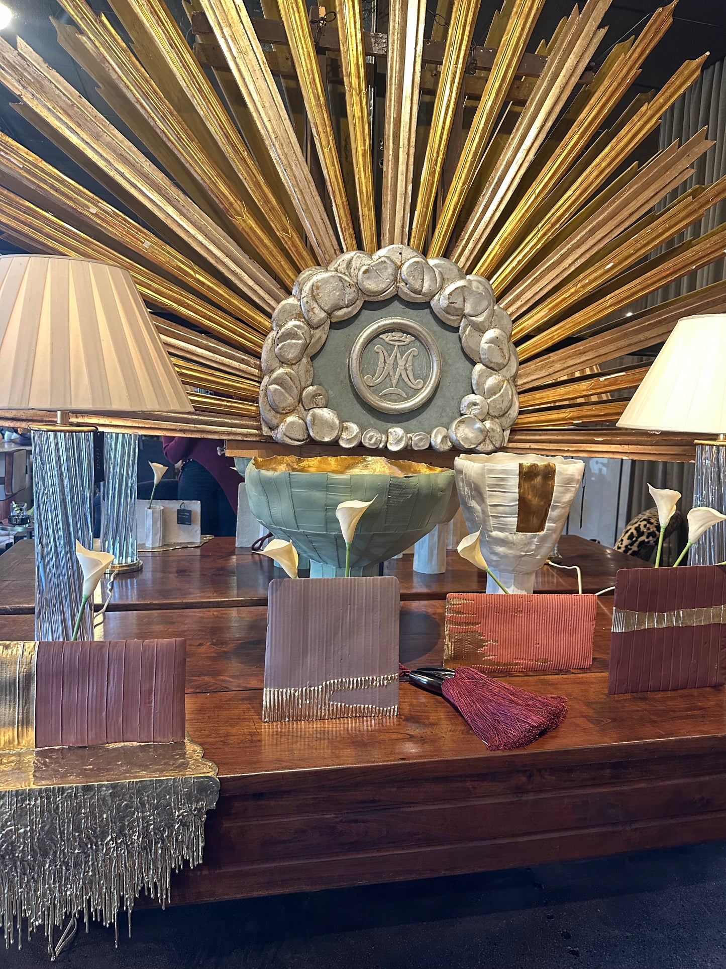 Quadro Vase with Gold Insert II