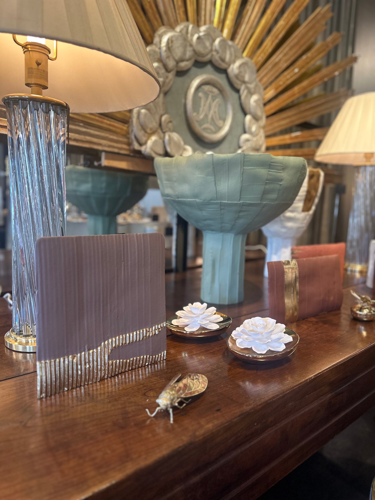 Quadro Vase with Gold Insert IV