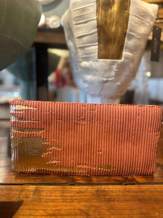 Quadro Vase with Gold Insert II