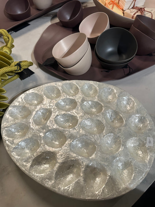 Capiz Deviled Egg Plate