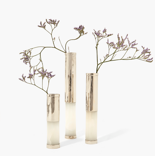 Onyx Flower Vases