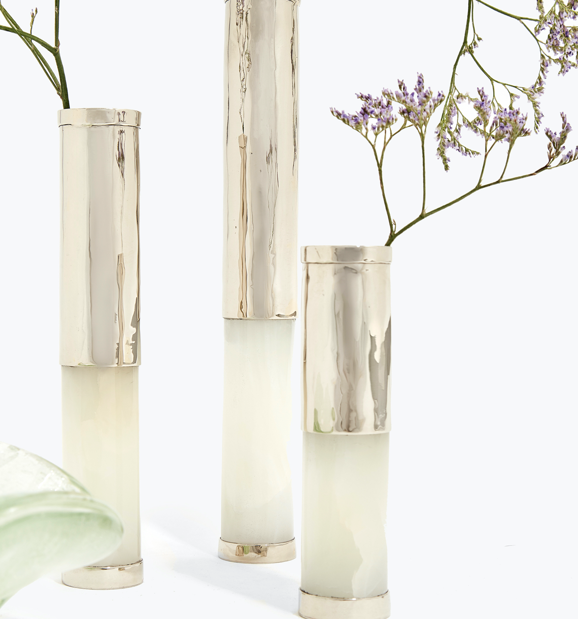 Onyx Flower Vases
