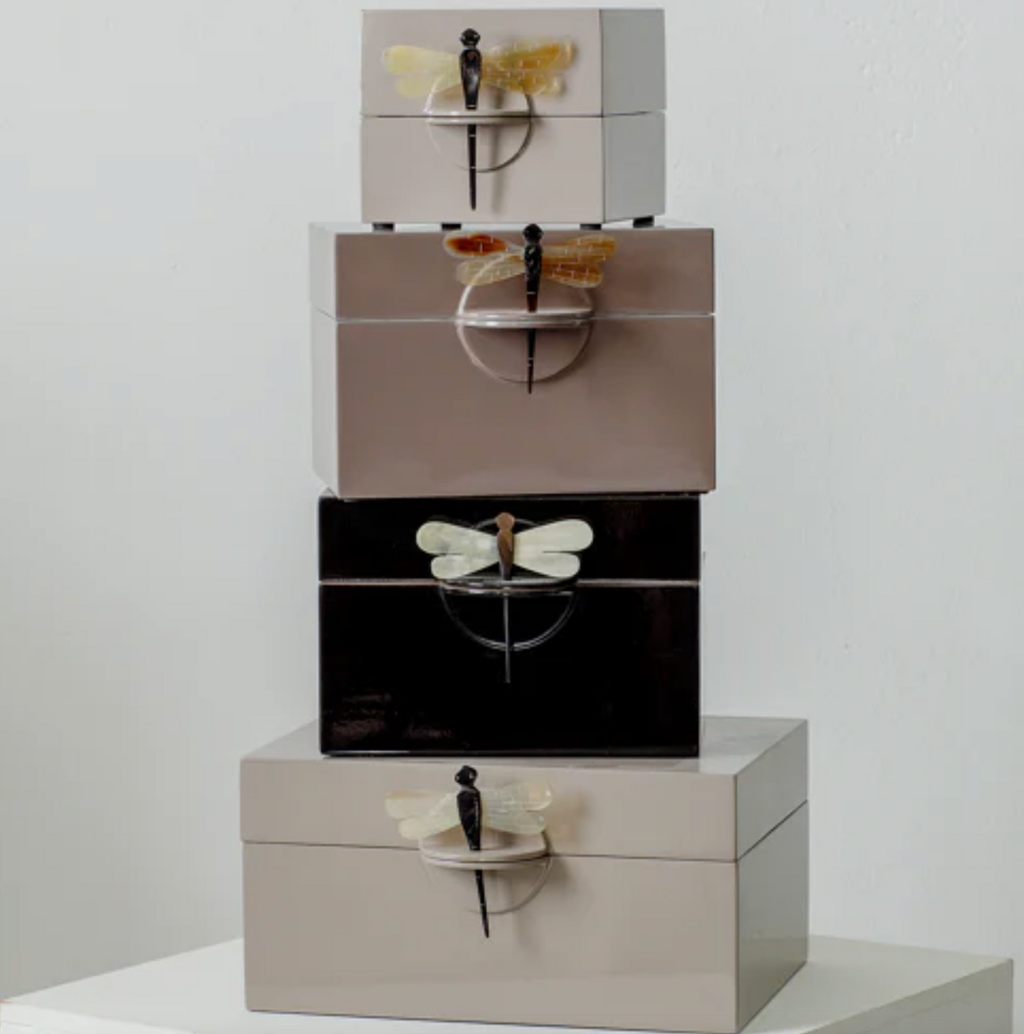Small Black Lacquered Jewelry Box