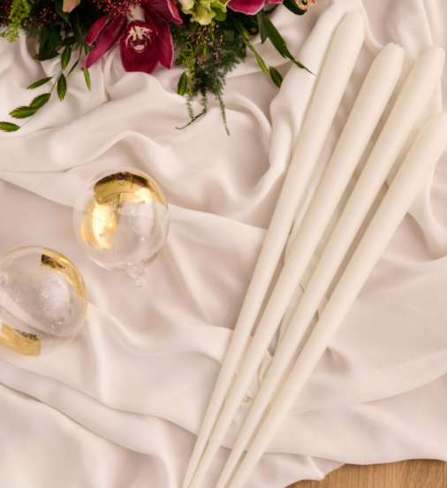 Lacquered Taper Candles