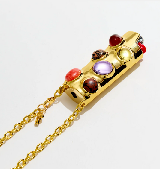 Stoned Crossbody in Amber