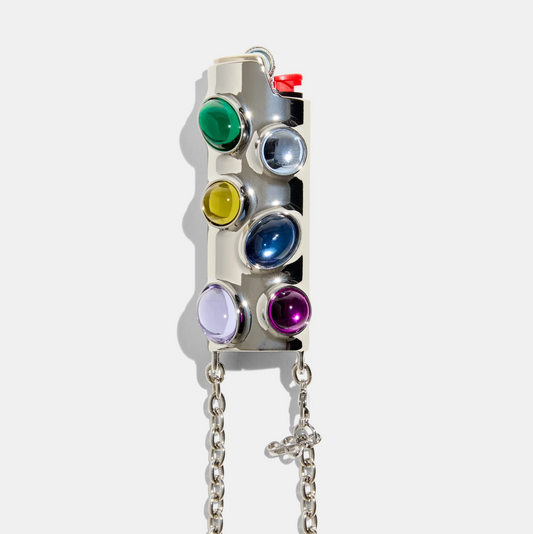 Gemstoned Crossbody Lighter Case in Jewel